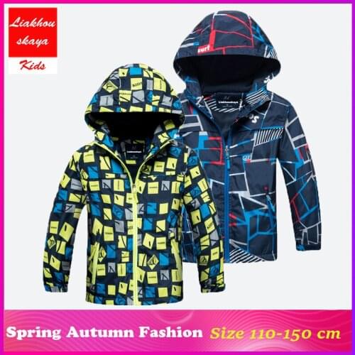 Liakhouskaya 2019 Spring Children Outerwear Jackets Sport Fashion Kids Coats Double-deck Waterproof Windproof Boys Girls Jackets