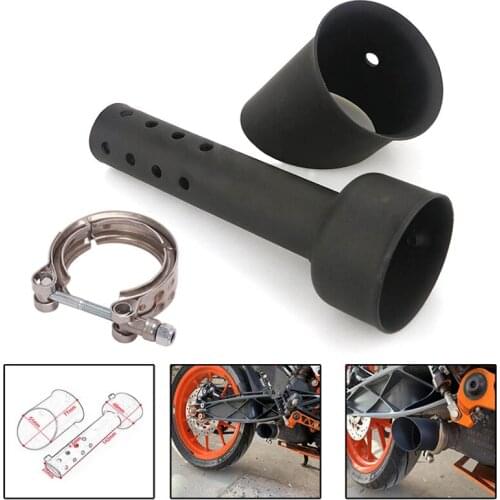 Motorcycle Modified Muffler Black Stainless Steel Exhaust Pipe DB Killer Reserve Catalyst for Duke 390 125 250 RC390 2017-2021