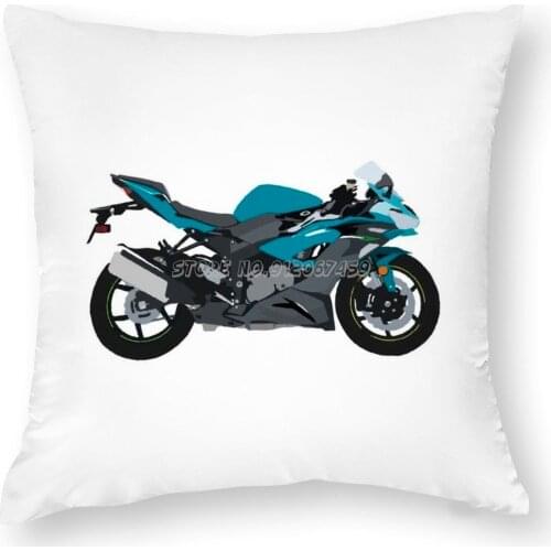 Motorcycle Zx 6r Pearl Nightshade Teal Pillow Case Custom Square Pillow Cover Case Zipper Pillowcase Zx 6r 6r Zx 6r Moto Rider R