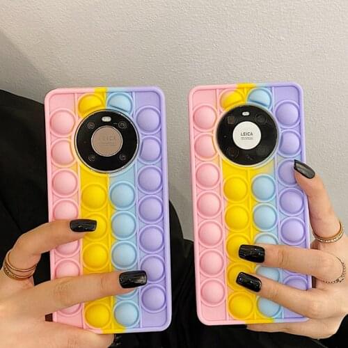 Folding bracket Bubble Case For Huawei P40 P30 Mate30 Nova 8 7 6 5 3 pro Honor 8X 9X 10 20i 20 lite V30S Play3 enjoy 10s 9s plus