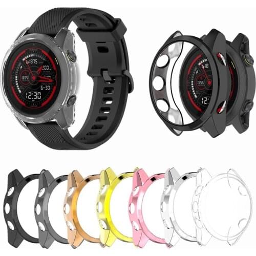TPU Soft Shell Edge Frame Glass Screen Protector Case For Garmin Forerunner 745 FR745 Sport Smart watch Protective Bumper Cover