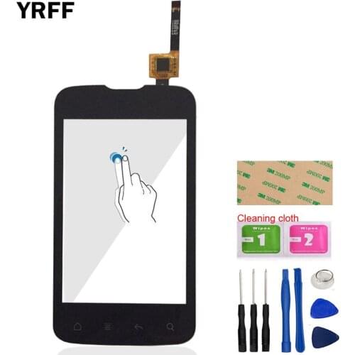 3.5'' Phone Touch Screen Panel For Fly IQ238 Touch screen Digitizer Front Glass Len Replacement TouchScreen Tools Adhesive Wipes
