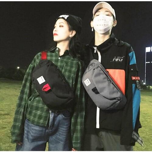 Leisure Waist Bag Fanny Pack Street Style Belt Bags Chest Packs Large Capacity Banana Bag Hip Hop Package Oxford Cloth Bum Pack