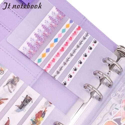 PVC Kawii Beautiful Index Sticker notebook Craft Paper A5 A6 Vintage Style School Stationary Supplies kawaii