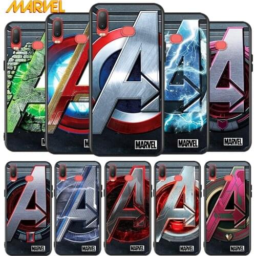 Marvel logo for Samsung Galaxy A9 A8 Star A750 A7 A6 A5 A3 Plus 2018 2017 2016 Silicone Black Phone Case Soft Cover