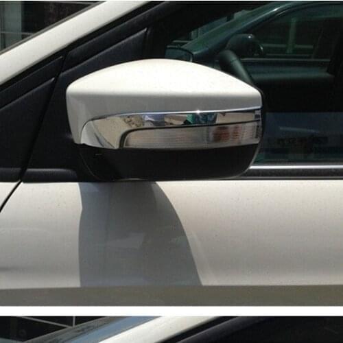 Car styling rearview mirror decoration dedicated rearview mirror bright sticker For Ford Ecosport KUGA 2013-2015