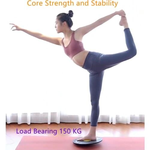 Wobble Board Rotatable Feet Massage Disc Yoga Round Plates Rocker Board Gym Fitness Sport Waist Wriggling Twisting Balance Board