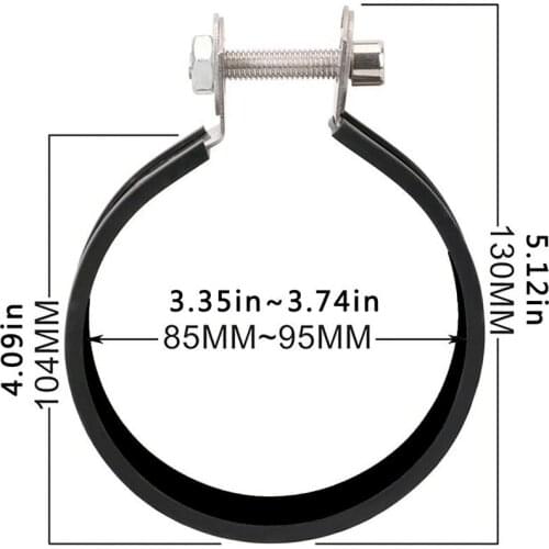 Exhaust Pipe Clamp 10cm Fixing Ring Exhaust Pipe Stainless Steel Hoop Motorcycle Refitted Accessories