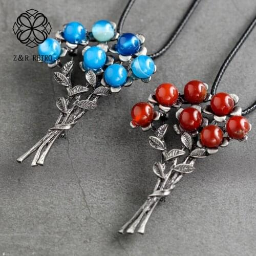 Handmade Pendants Rope Sweater Chain Leaf Necklace Plant Necklace Big Women Vintage Jewelry Women Accessories Collier Femme 2021