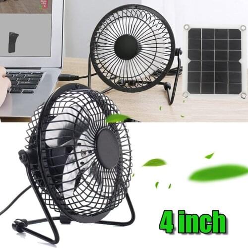 10W Solar Exhaust Fan Summer Household Pet Kennel Ventilation Fan Portable USB Rechargeable Electric Fan Solar Radiator