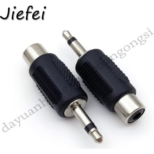 100pcs 3.5mm male mono plug to Rca Female jack audio adaptor connector New