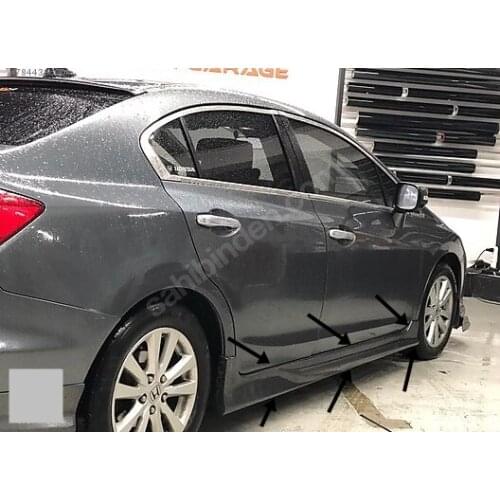 For HONDA CIVIC FB7 Sill Side Bumper Attachment 2012 2013 2014 2015 2016 2 Pcs All Colors Trim Body Kit Sport Auto Car Accessory