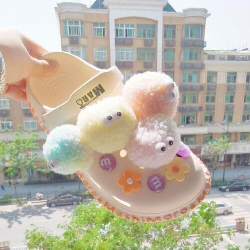 2021 Cute Vitality Charms for Croc DIY Quality Bundle Garden Shoe Buckle Lovely Plush Doll Clogs Shoes Accesorios Girls Gift