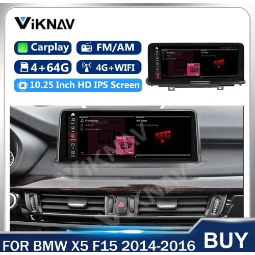 4+64GB Android Car Radio multimedia GPS Navigation player for BMW X5 F15 2014 2015 2016 NBT 10.25 Inch Tape Recorder 2 din