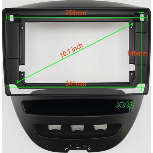 10.1 inch Fasxia Car Audio Frame Car Radio Fascia,gps navigation fascia panel is suitable 2005-2014 TOYOTA AYGO/ CITROEN C1