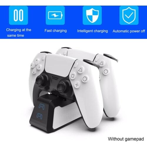 Dual Fast Charger Wireless Controller USB 3.1 Type-C Charging Cradle Dock Station for Sony PlayStation 5 PS5 Joystick Gamepad