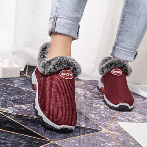 NAUSK High Quality Women Boots Platform Sneakers Fashion Winter Plush Warm Snow Boots Female Comfort Walking Shoes Fur Botas