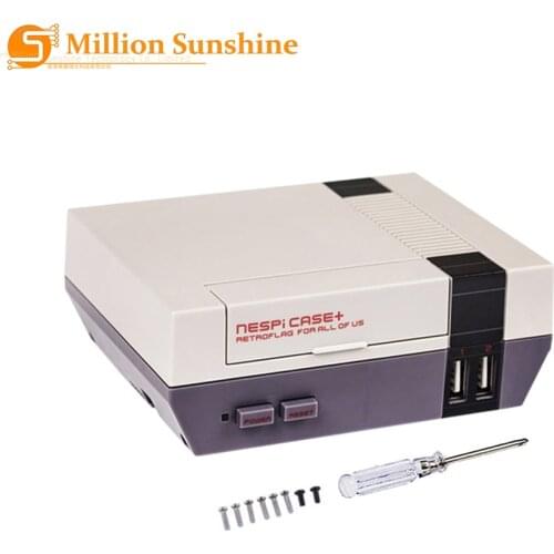 NESPi CASE Plus + 32G SD Card + Game Pad + 3A Swith Power Supply for Raspberry Pi 3 Model B+ RPI132