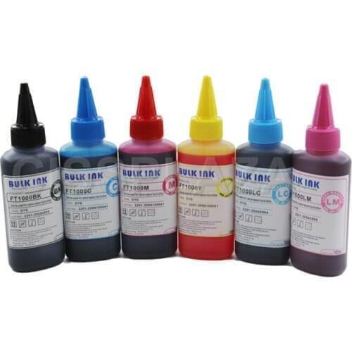 CISSPLAZA 1set 100ml INK T378 T379 Refill Cartridge CISS dye ink compatible for Epson XP8500 XP8505 XP8600 xp8605 printer