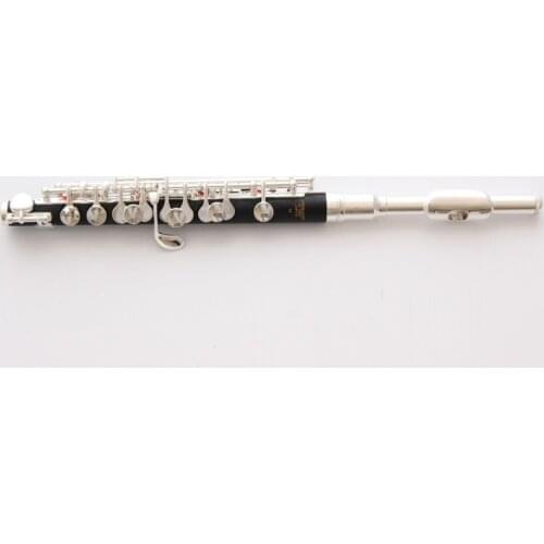 De Xin Student Piccolo 32 Bakelite Silver-plated Headjoint Keys With E Mechanism Instrument Bakelite Piccolos Flute C Keys