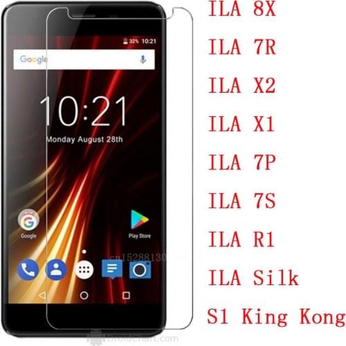 For iLA S1 King Kong 8X 7R X2 Explosion-proof ProtectiveFilm Screen Protector For iLA X1 7P 7S R1 Silk Smartphone Tempered Glass