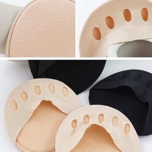 K3NF Women Summer Ice Silk Forefoot Pads Ultra-Thin Invisible High Heels Half Insoles Breathable Anti-Slip Half-Toe Protector 5