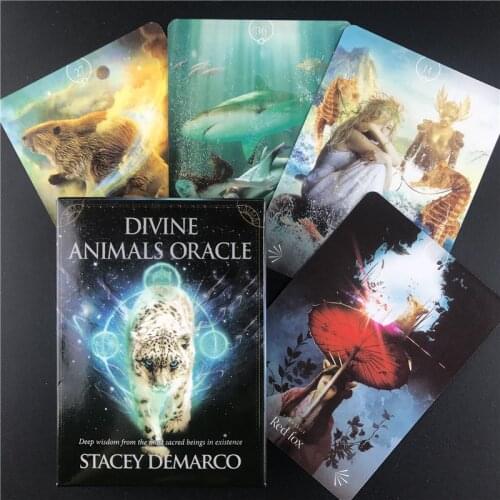 Divine Animal Tarot Cards Oracle Guidance Divination Tarot Deck Board Games English For Family Gift Party Playing Card Game