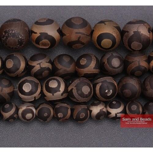 Natural Stone Carnelian China Tibetan Dzi eye beads Round Loose Beads 6/8/10mm For DIY Bracelet Pendant Necklace