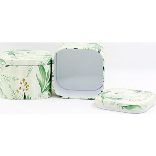 Xin Jia Yi Mini Square Tinplate Tea Box Popular Chinese Style Coffee Candy Christmas Gift Storage Box Cheap Price Factory Direct