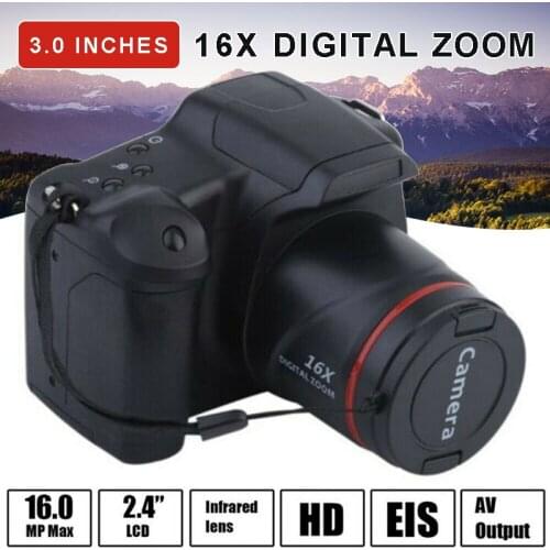 Mayitr 1pc High Quality Vlogging Video Camera 3.0 Inches 16x Zoom 1080P Ultra HD Digital Cameras With Data Cable