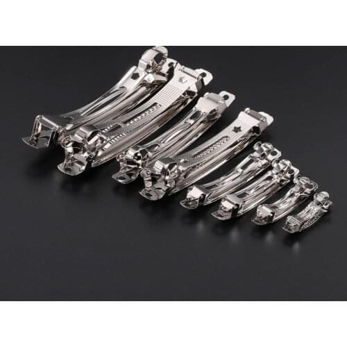 10pcs/lot Metal Spring Hair Clip Base Hair Clips Setting Blank supplies For Jewelry Making Findings DIY Hairpins Accessories