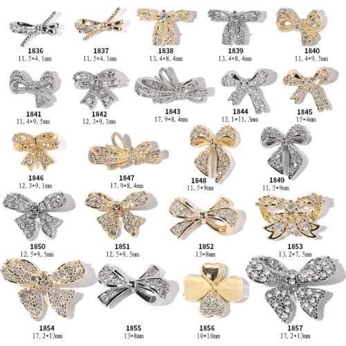 Swarovsky 3D Metal Nail art Jewelry Japanese Nail Decorations High Quality Crystal Manicure Zircon Diamond Charms