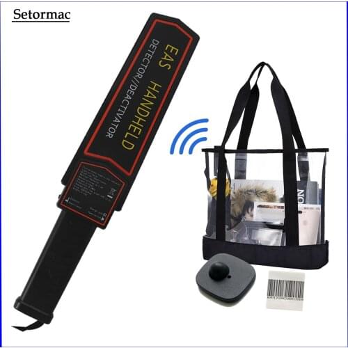 Label Deactivator RF8.Mhz Handheld EAS Detector Rechargeable EAS Tag Tester Anti Shoplifting System Checkpoint Tag Compatible