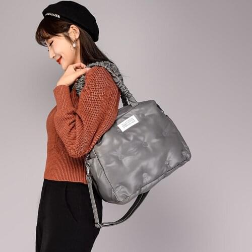 Women Cloud Underarm Shoulder Bag Designer Winter Space Down Pleated Handbags Female Totes Large Capacity Crossbody Bags bolsos