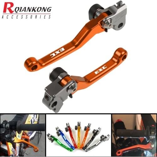 Motorcycle Dirt Bike Brake Clutch Levers Pivot Foldable handle lever For 125EXC 200EXC 500 530 400 450 300 250 EXC 2009-2013