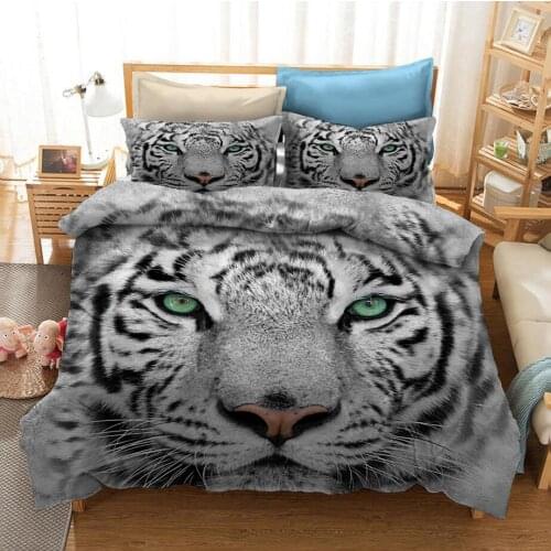 Bedding Set Duvet Cover Pillowcase 3D Digital Printing Tiger Home Textiles Full Size Comforter Bedding Sets for Gifts
