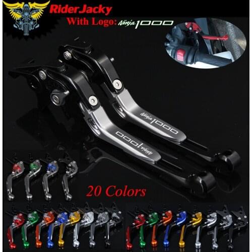 RiderJacky LOGO "Ninja1000" Motorcycle CNC Brake Clutch Levers For Kawasaki Ninja1000 NINJA 1000/Tourer 2011-2016