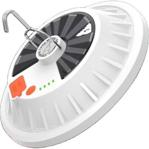 Solar night market stall light hanging lighting lamp outdoor camping lighting LED bulb USB mobile phone emergency charging lamp