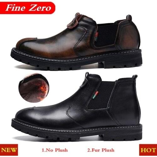 Handmade Vintage Casual Shoes Men Genuine Leather High Top Sneakers Footwear Fashion Sneakers Men Winter Work Shoes Snow Boots