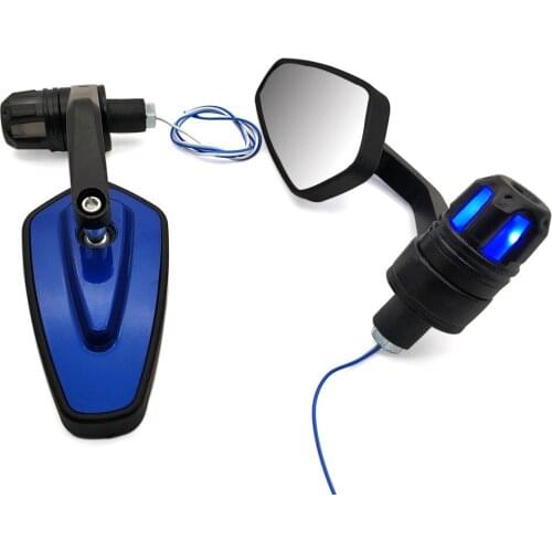 For Suzuk GSF600 gsf 600 650S Bandit RGV250 GT250 GT550 Motorcycle retrovisor Mirrors accessories With LED Turn signal Light