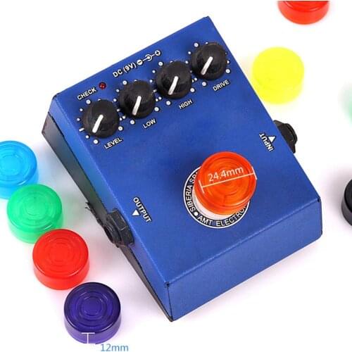 10pcs Electric Guitar Effect Pedal Mooer Candy Cover Cap Footswitch Topper Plastic Bumpers For Guitar Effect Pedal Accessories