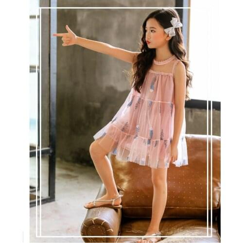 2020 Summer girls skirt chiffon lace cute pretty princess skirt girl pettiskirt large, medium and small girls size