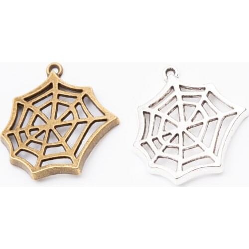 26pcs Cobweb Vintage zinc alloy metal pendant charms for diy jewelry making 5535
