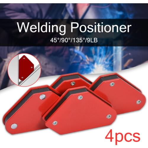 4pcs/lot 4 Welding Magnet Magnetic Square Holder Arrow Clamp 45 90 135 9LB Magnetic Clamp for Electric Welding Iron Tools