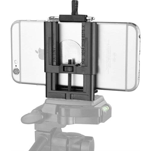 Cell Phone Tripod Adapter Mount Holder Clamp for Xiaomi iPhone X 8 7 6s Plus SE Huawei Samsung S9 S8 Adjustable Smartphone Clip