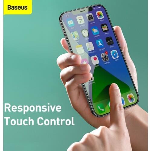 Baseus 2PCS Screen Protector For iPhone 12 Pro Max 0.15mm/0.3mm Full Coverage Glass Film Transparent Tempered Glass Film