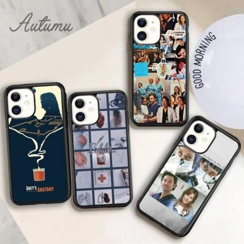 Greys Anatomy Nurse Doctor Phone Case for iPhone 11 12 Pro Max mini X XR XS SE 2020 5 6S 7 8 Plus Samsung Galaxy S8 S9 S10 Cover