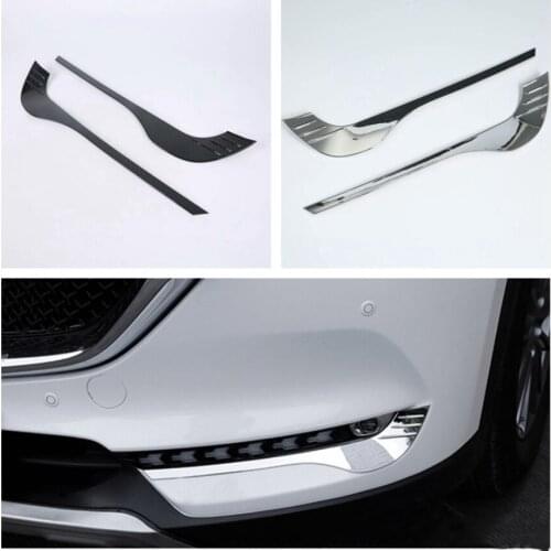 For Mazda CX-8 2018-2020 ABS chrome-plated front fog lamp decorative bright strip Front fog lamp decorative strip Car Accessorie