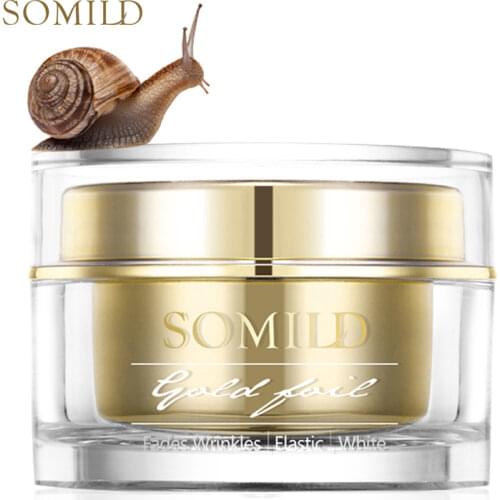 SOMILD 24K Gold Face Cream Snail Essence Anti Aging Skin Care Wrinkle Blemish Remove Korean Cosmetics Eye Cream Facial Whitening