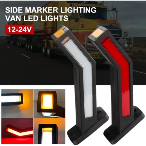 Sale 1Pair Truck Trailer LED Side Marker Lights 12-24V 33LED Outline Marker Light Rear Warning Lamp for Sedan SUV RV Boat Van
